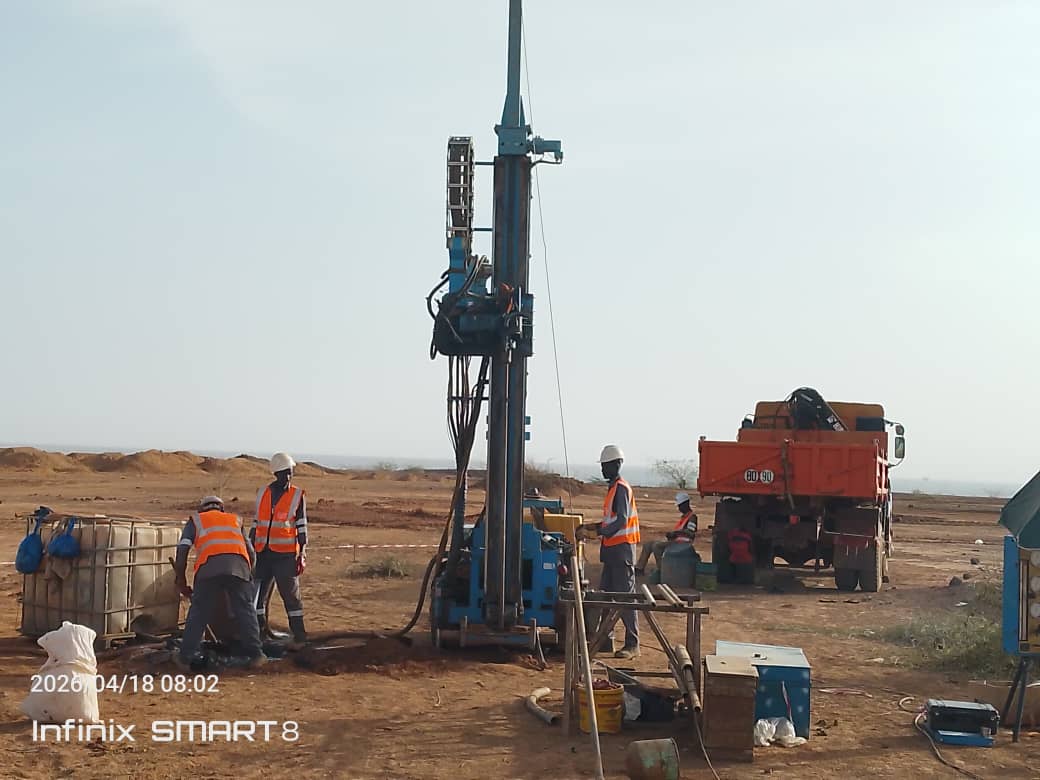 Étude Géotechnique pour ma construction de la 3eme usine de traitement d&rsquo;eau a Karey gorou