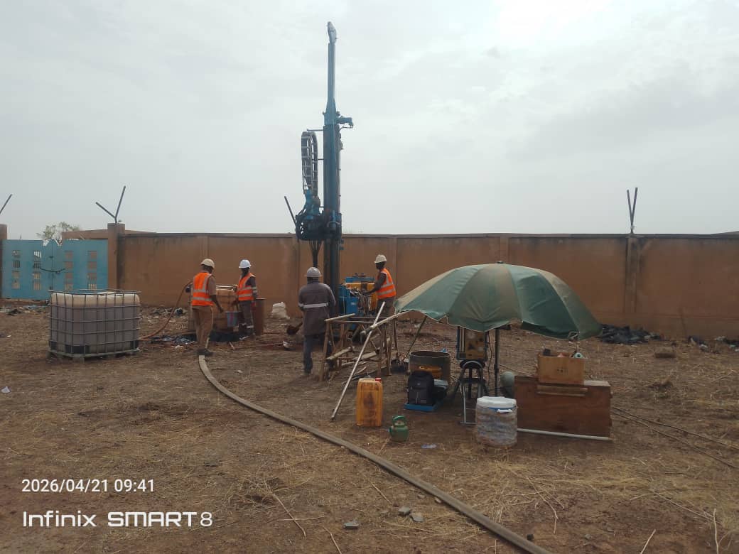 Étude Géotechnique pour la construction de cubes de stockage de carburant a SONIDEP Dosso